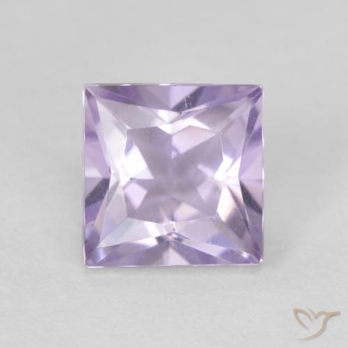 0.66ct 天然 浅紫罗兰色 紫水晶, 正方形, VVS-VS
