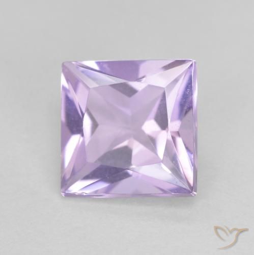 0.97ct 天然 浅紫罗兰色 紫水晶, 正方形, VVS