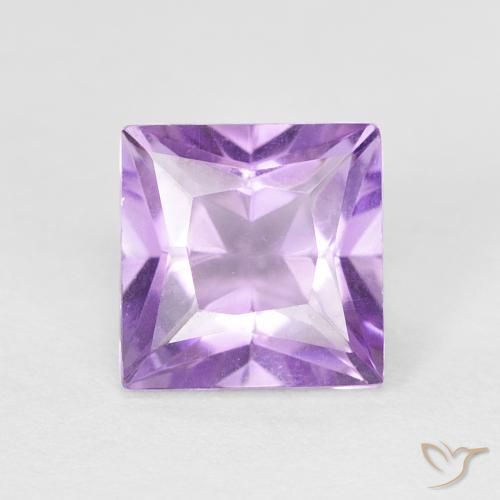 1.08ct 天然 粉红色鸢尾紫 紫水晶, 正方形, VVS