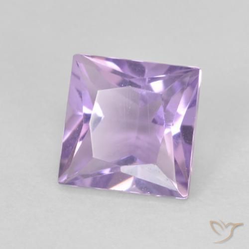 1.05克拉天然紫水晶，正方形，VVS-VS