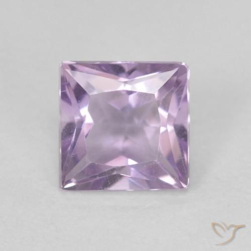 0.62ct 天然 浅紫罗兰色 紫水晶, 正方形, VVS