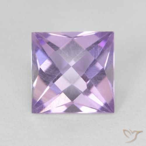 1.25ct 天然 粉紫罗兰色 紫水晶, 正方形, VVS-VS
