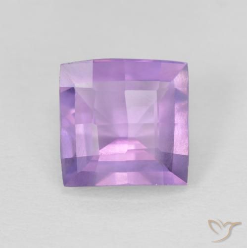 1.23ct 天然 粉紫罗兰色 紫水晶, 正方形, VVS-VS