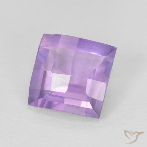 1.23克拉天然紫水晶，正方形，VVS-VS