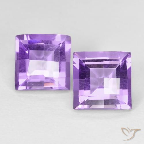 3.56ctw 天然 中紫 紫水晶, 正方形, VVS-VS