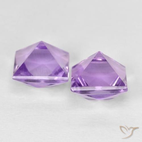 2.48克拉天然紫水晶，正方形，VVS-VS
