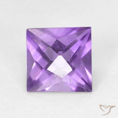 1.03ct 天然 中紫 紫水晶, 正方形, VVS-VS