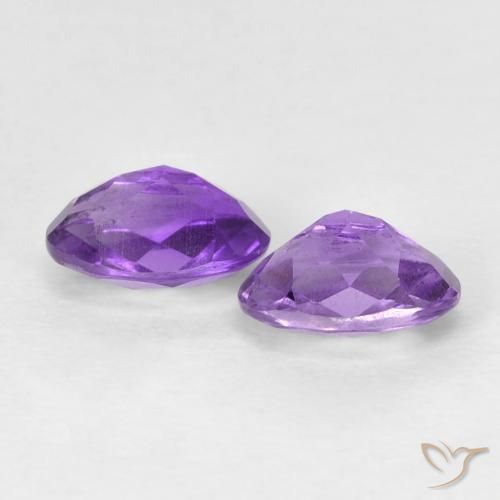 0.86克拉天然紫水晶，椭圆形，VVS