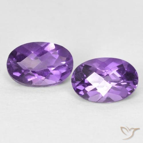 0.92克拉天然紫水晶，椭圆形，VVS