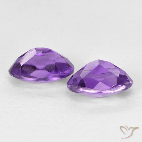 0.92克拉天然紫水晶，椭圆形，VVS