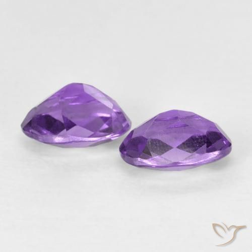 0.86克拉天然紫水晶，椭圆形，VVS