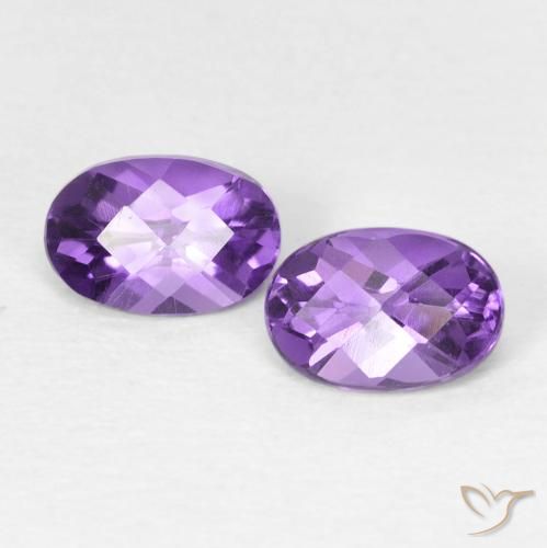 0.92克拉天然紫水晶，椭圆形，VVS