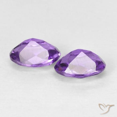 0.92克拉天然紫水晶，椭圆形，VVS