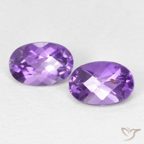 0.92克拉天然紫水晶，椭圆形，VVS