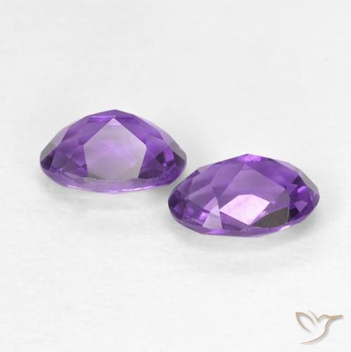 0.82克拉天然紫水晶，椭圆形，VVS-VS