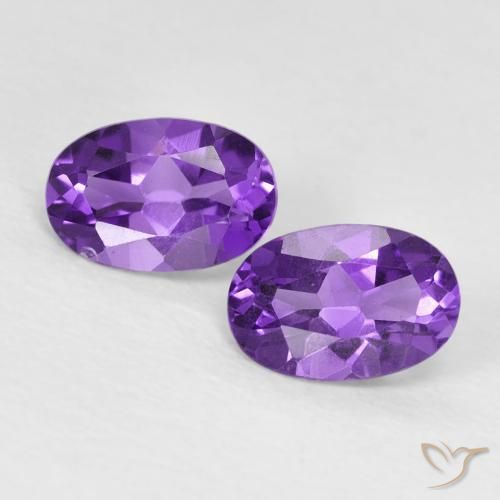 0.86ctw 天然 Medium Light-Violet 紫水晶, 椭圆形, VVS-VS
