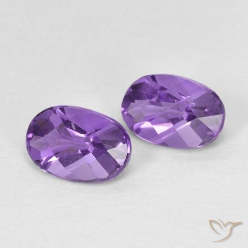 0.92克拉天然紫水晶，椭圆形，VS