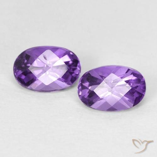 0.92克拉天然紫水晶，椭圆形，VS