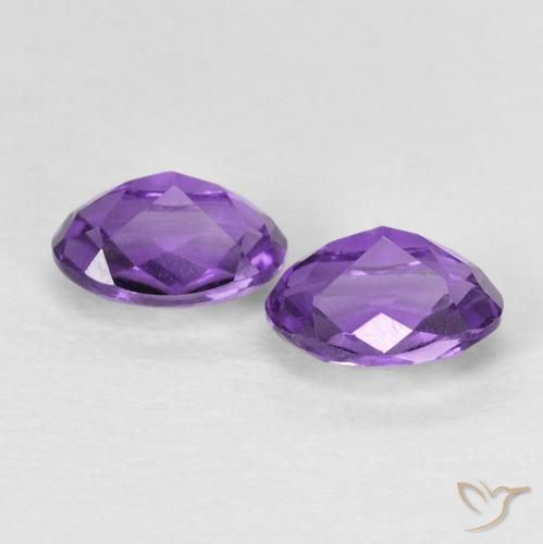 0.92克拉天然紫水晶，椭圆形，VS