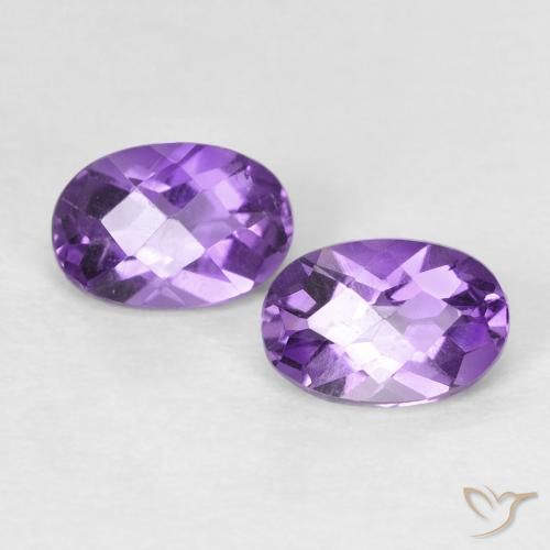 0.92克拉天然紫水晶，椭圆形，VS