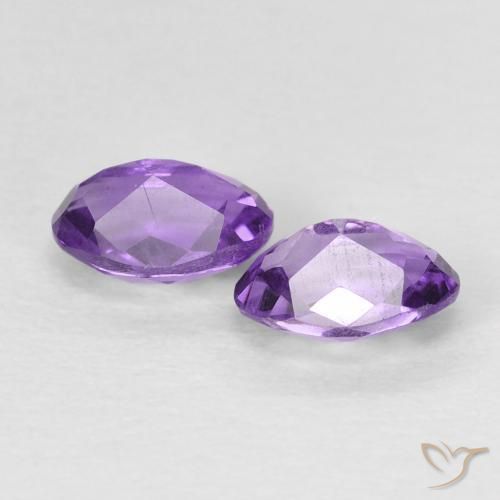 0.92克拉天然紫水晶，椭圆形，VS