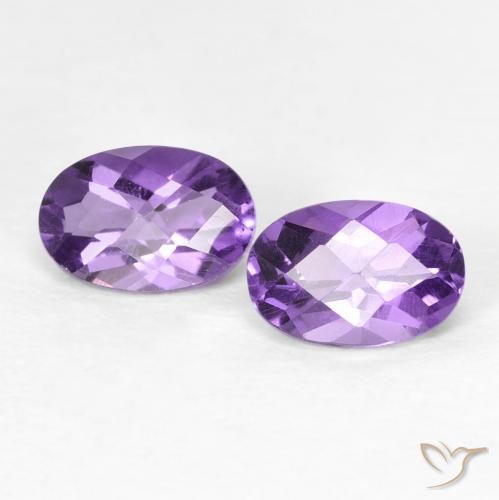 0.92克拉天然紫水晶，椭圆形，VS