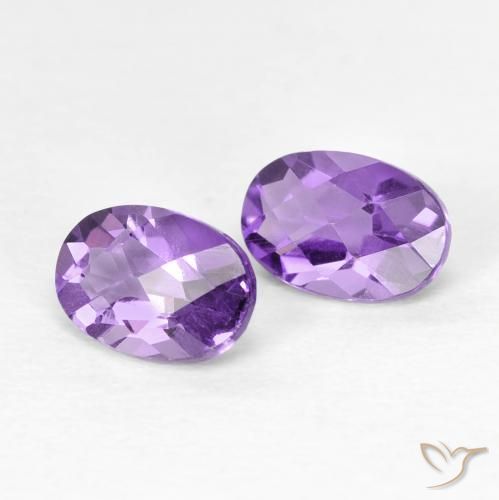 0.92克拉天然紫水晶，椭圆形，VS