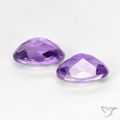 0.92克拉天然紫水晶，椭圆形，VS