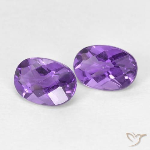 0.90克拉天然紫水晶，椭圆形，VS