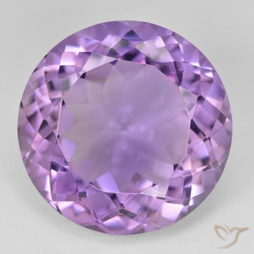 26.62ct 天然 中紫 紫水晶, 圆形的, VVS-VS