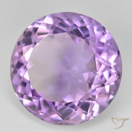 26.62克拉天然紫水晶，圆形的，VVS-VS