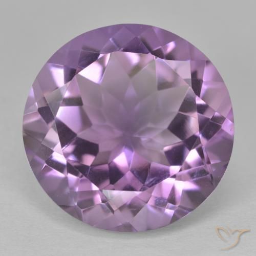 13.34ct 天然 中紫 紫水晶, 圆形的, VVS