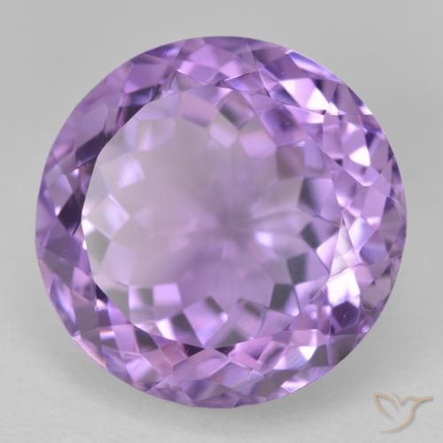 15.16克拉天然紫水晶，圆形的，VVS