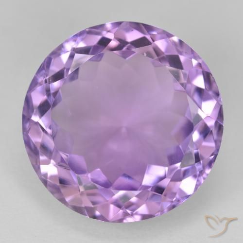 14.18ct 天然 中紫 紫水晶, 圆形的, VVS-VS