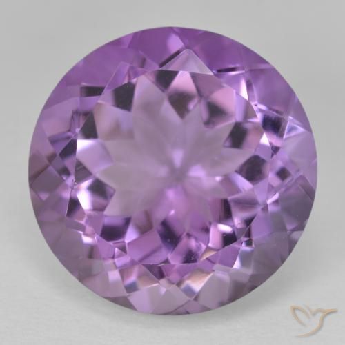 13.46ct 天然 中紫粉色 紫水晶, 圆形的, VVS-VS