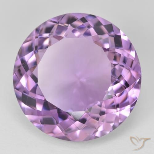 25.07克拉天然紫水晶，圆形的，VVS