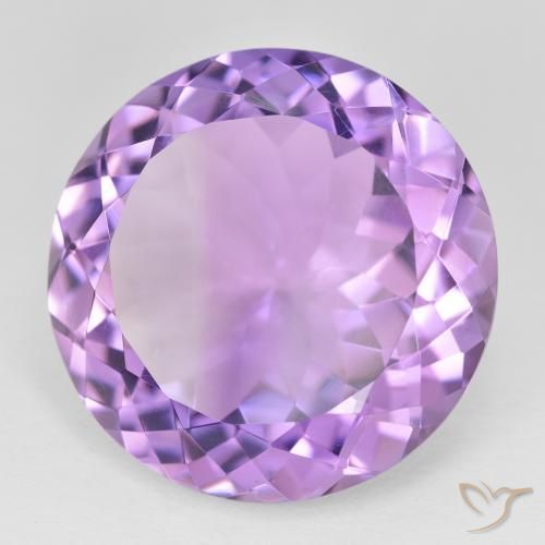 23.32克拉天然紫水晶，圆形的，VVS-VS
