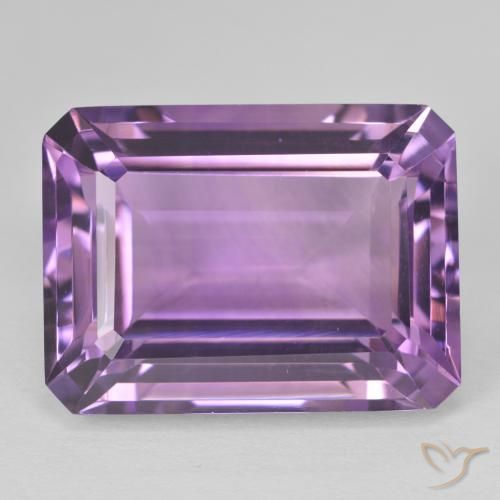 22.46ct 天然 Medium Light Purplish-Violet 紫水晶, 祖母绿式切割, VVS