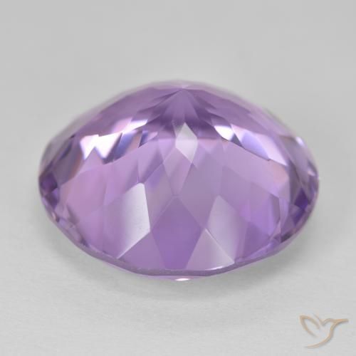 25.64克拉天然紫水晶，圆形的，VVS-VS