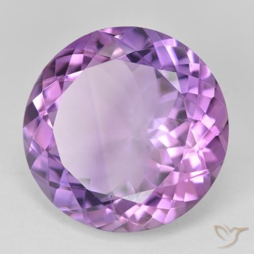23.92克拉天然紫水晶，圆形的，VVS-VS