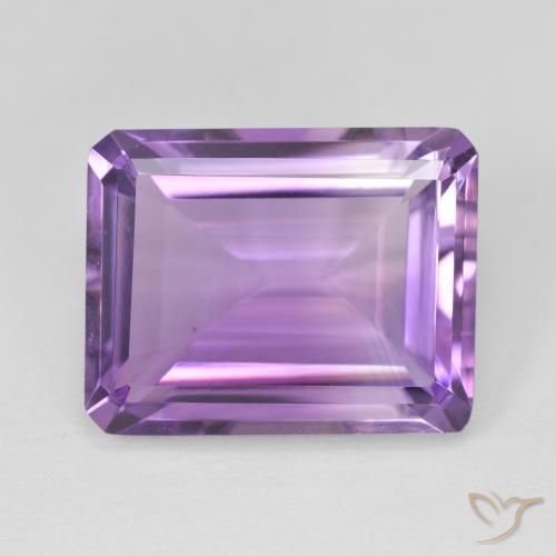 16.17ct 天然 粉紫罗兰色 紫水晶, 祖母绿式切割, VVS-VS