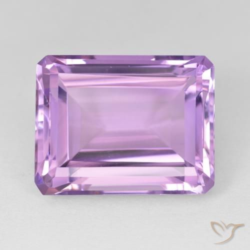 19.79ct 天然 粉紫罗兰色 紫水晶, 祖母绿式切割, VVS-VS