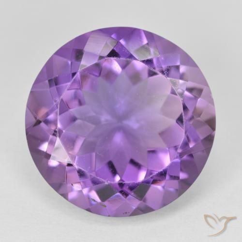 12.47克拉天然紫水晶，圆形的，VVS
