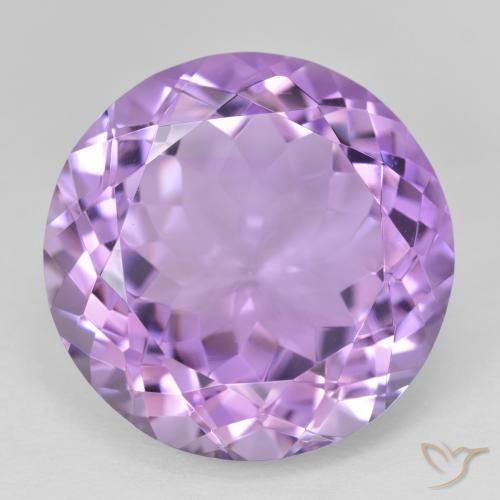 25.66ct 天然 中紫 紫水晶, 圆形的, VVS