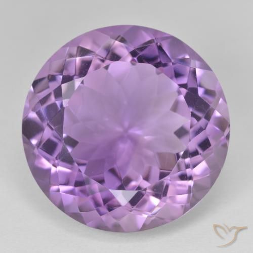 24.28克拉天然紫水晶，圆形的，VVS