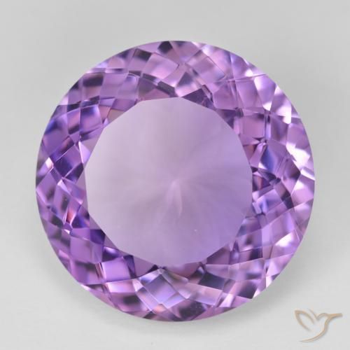 24.81克拉天然紫水晶，圆形的，VVS