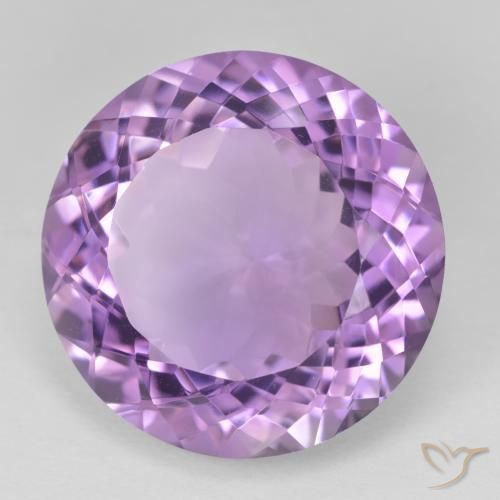 25.45克拉天然紫水晶，圆形的，VVS