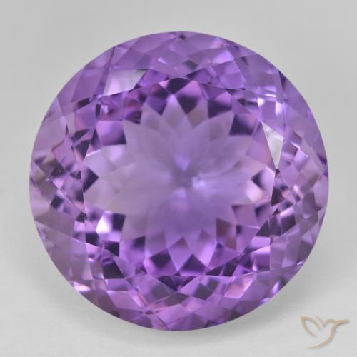 29.03ct 天然 深紫罗兰色 紫水晶, 圆形的, VVS