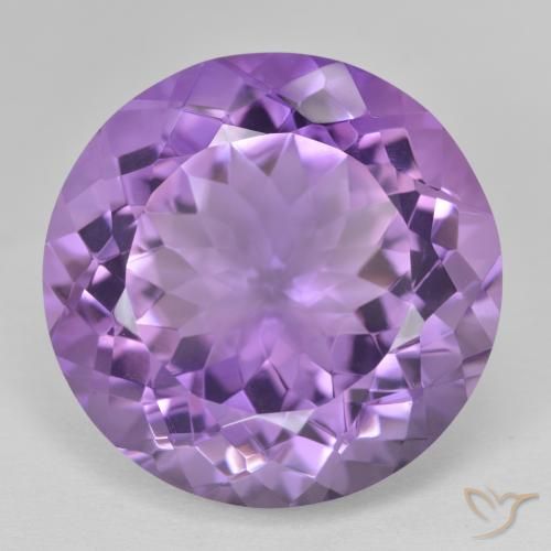 25.91ct 天然 粉紫罗兰色 紫水晶, 圆形的, VVS