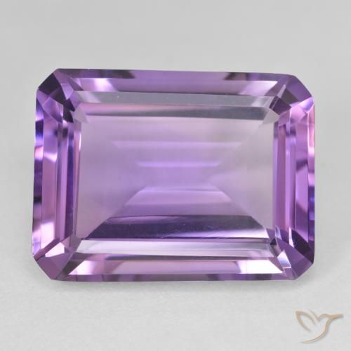 21.16ct 天然 粉紫罗兰色 紫水晶, 祖母绿式切割, VVS